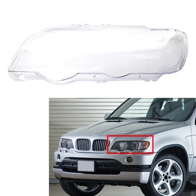 Transparent Headlight Headlamp Clear Lens Cover For BMW X5 E53 1999-2003 - Image 1 of 4