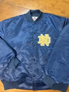De colección Notre Dame Lucha Irlandés Juego Ropa Deportiva Satén Bombardero Talla 3XL Azul - Imagen 1 de 17