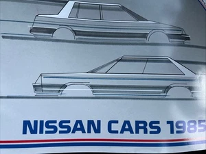 Folleto de información de ventas de autos de gama Nissan 1985 16 páginas - Imagen 1 de 4