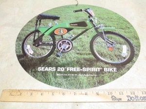Kelloggs cereal box 1976 store display sign Sears Free Spirit 20" racer bicycle - Picture 1 of 1