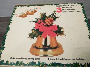 De colección. Campana de la Libertad Navidad Campana Musical Plateada Toca 3 Melodías Vacacionales, Funciona - Imagen 1 de 12