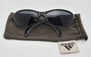 Adidas A343 6068 Epic Black Frame Polarized Grey Lens Sunglasses w/ Case Austria - Picture 1 of 16