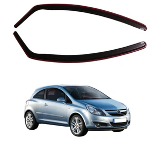 WA Wind Deflectors For Vauxhall Corsa 2 Doors 2006 Onward  2 Pieces In Channel - Picture 1 of 6