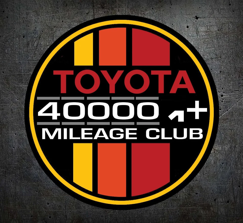 Calcomanía Toyota 400 k High Mile Club para 4x4 4 corredores TRD Tundra Fj Cruiser Tacoma Foto 1 de 1