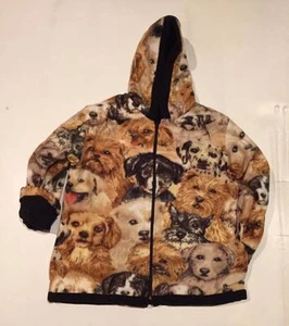 Nuevo Invierno Lanza Dorada Perros Cachorros Niños Niñas Chaqueta Capucha Abrigo Reversible - Imagen 1 de 3