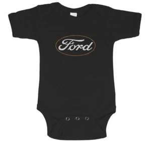 Ford baby clothes infant t-shirt one piece shower gift mustang racing mopar tee - Picture 1 of 1