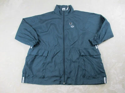 Adidas Jacket Womens Extra Small Blue Full Zip Trefoil Windbreaker Ladies* - Image 1 of 4