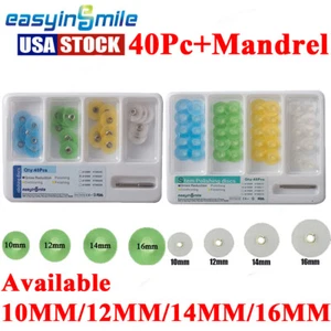 Dental Rubber Polisher Kit Polidont Composite Polishing Disc+Mandrel Easyinsmile - Picture 1 of 7