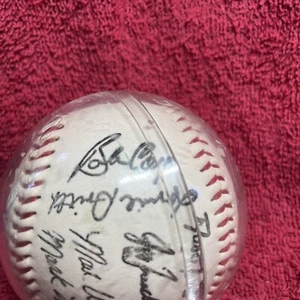 1995 Atlanta Braves Team Signed Baseball Reprint - Picture 1 of 14