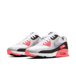 NEW 2021 NIKE AIR MAX 90 G GOLF SHOES INFRARED/WHITE CU9978-103 SZ 9 RETRO TIGER - Picture 1 of 6