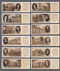 CIGARETTE/TRADE/CARDS. Typhoo Tea. HOMES OF FAMOUS MEN. (Full Set of 25). (1934) - Picture 1 of 1