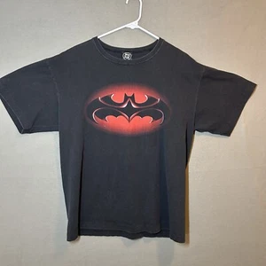 VTG 90s DC Comics Batman & Robin T-Shirt Adult XL Black Single Stitch - Picture 1 of 11