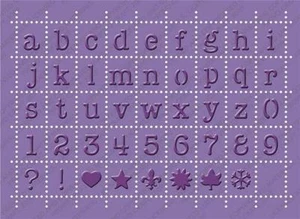 Carpeta Cuttlebug Embossing Plus 5X7 2000248 franqueo alfabeto corte grabado plantilla - Imagen 1 de 1