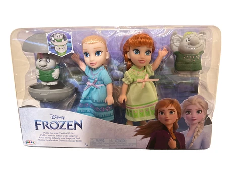 Disney Frozen 6 Inch Petite Princess Anna and Elsa Fashion Dolls Trolls NEW Cover