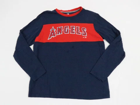 Fanatics Adult Medium Pullover Sweater MLB Los Angeles Angels Red Blue Men Cover