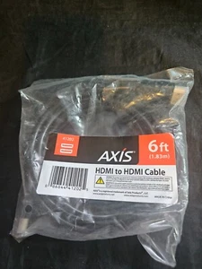 AXIS HDMI to HDMI Cable Black 41202 6ft 1.83m- (16768) - Picture 1 of 2
