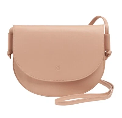 Bolso de hombro pequeño para dama DUDU en cuero, rosa rubor Foto 1 de 4