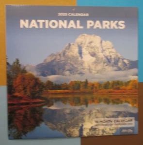 2025 NATIONAL PARKs LANDSCAPEs PHOTO - WALL Monthly CALENDAR 12X12" Blue Sky - Picture 1 of 9