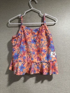 Hurley Youth Tankini Swimsuit UPF50+ Sunset Glow(Top Only, no Bottom) Size 5 New - Picture 1 of 4