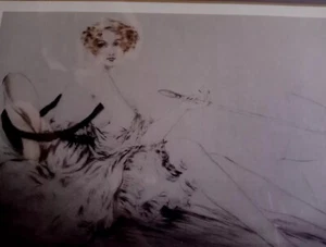 Presenting APiece Of Famous History Louis Icart Summer ll Seasons  Framed Signed - Picture 1 of 7