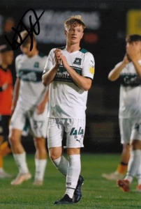 Foto autógrafa de fútbol americano firmada a mano por Will Jenkins-Davies de Plymouth Argyle 6x4 3 - Imagen 1 de 1