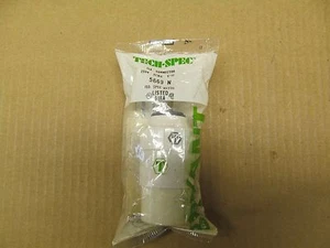 1 NIB BRYANT 5669N 5669-N CONNECTOR PLUG 15AMP 250V NEMA/6-15 WHITE AUTOGRIP - Picture 1 of 2