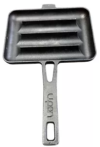 UPAN Cast Iron Sausage Pan - Pre Seasoned Square Grill for cooking - Black - Picture 1 of 8