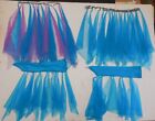 Lot of 2 Chiffon Triangle Streamer Skirts and 2 Gauntlet Mitts with Streamers 