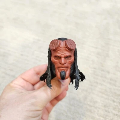 Hot Toys MMS527 Hellboy 2019 película 1/6 cabeza esculpida + Hair Man Bun David Harbour Foto 1 de 4