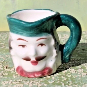 Taza Patriot pequeña vintage pintada a mano hecha en Japón, 1,5” de alto ¡ENVÍO GRATUITO! - Imagen 1 de 8