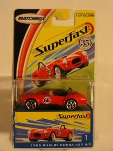 Matchbox Superfast 2004 Shelby Cobra 427 Nr 1 NEU-OVP - Bild 1 von 3