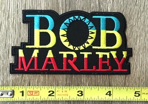 Bob Marley Patch Iron On Sew Rock Metal Music Memorabilia Reggae Gift - Picture 1 of 2