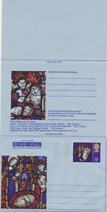 GB Stamps Aerogram / Air Letter APS18 -  9d Christmas, nativity, angel,baby 1970 - Picture 1 of 1