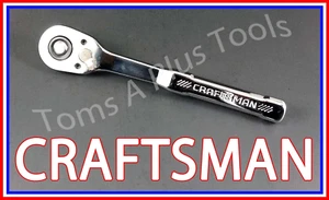 CRAFTSMAN TOOLS 3/8 FULL POLISH Thin Profile Fine Tooth Ratchet socket wrench !! - Picture 1 of 4