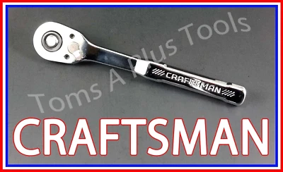 CRAFTSMAN TOOLS 3/8 FULL POLISH Thin Profile Fine Tooth Ratchet socket wrench !! - Image 1 of 4