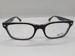 New RAY-BAN RB 5286 2034 Black on Transparent 51-18 - Picture 1 of 5
