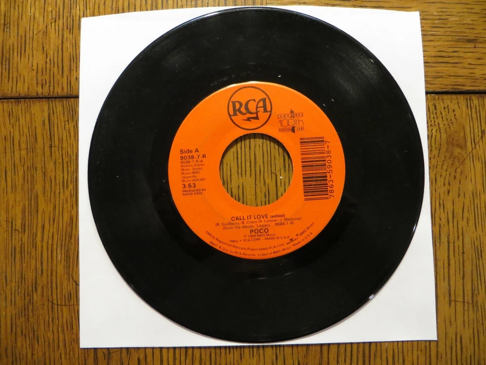 Poco – Call It Love / Lovin' You Every Minute - 1989  RCA 9038-7-R 7" Single VG+ - Image 1 of 2