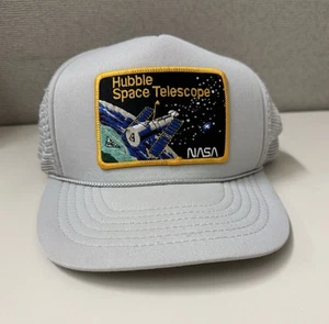 Vintage San Sun Hubble Teleskop Druckknopflasche Truckermütze selten einzigartig NASA Weltraum - Bild 1 von 13