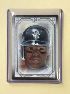 2024 Topps Museum Canvas Collection Reproduction Ken Griffey Jr #CCR-39 - Picture 1 of 2
