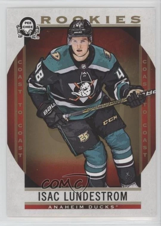 2018-19 O-Pee-Chee Coast to Canadian Tire Rookies SSP Isac Lundestrom Rookie RC - Image 1 of 2