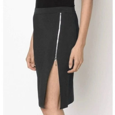 Falda lápiz Alexander Wang negra con cremallera lateral hasta la rodilla - Grande Foto 1 de 4