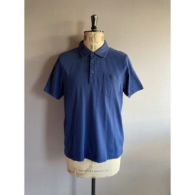 Jack Spade Polo Shirt Mens Size L Navy Striped Cotton - Image 1 of 4