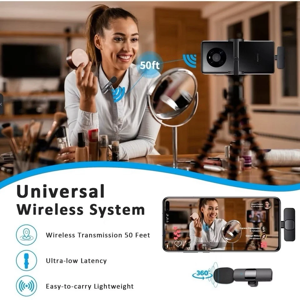 Wireless Microphone Clip On - Image 1 of 4