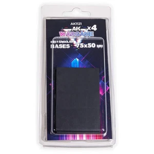 AK Interactive - Rechteckige Sockel 75 x 50 mm x 4 - Bild 1 von 1