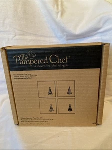 4 Pampered Chef Holiday Appetizer Plates #2808 - NEW - Picture 1 of 8