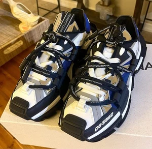 DOLCE GABANNA Mixed Material SNK Space Sneakers Men’s Size EU 44 US 11. DG 5862 - Picture 1 of 14