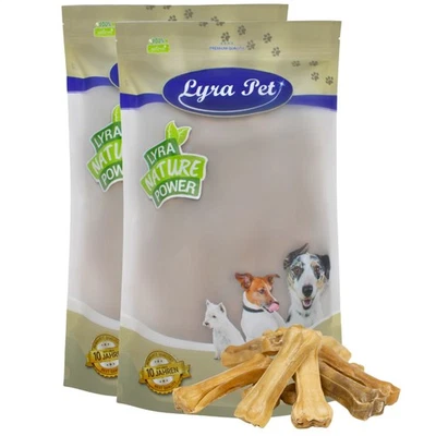 100 Kauknochen aus Rind ca. 10 cm / 38 g Kausnack für Hunde Lyra Pet®MHD 10/2025 - Bild 1 von 4