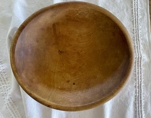 Antica ciotola per pasta in legno 13 1/4" primitiva campagna casale arredamento casa - Foto 1 di 4