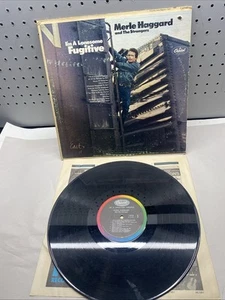 Vintage Merle Haggard I'm A Lonesome Fugitive Vinyl LP Record Classic Country - Picture 1 of 4