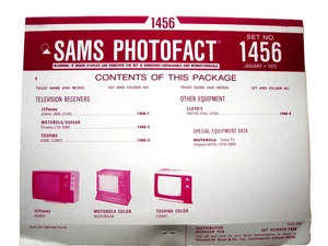 Sams Photofact 1456 - Picture 1 of 1